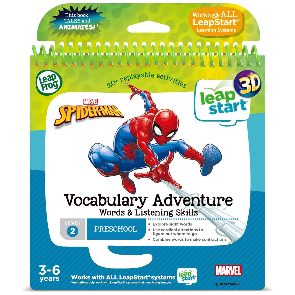 Leapfrog Leapstart Marvel Spider-Man Vocabulary Adventure Book 3D