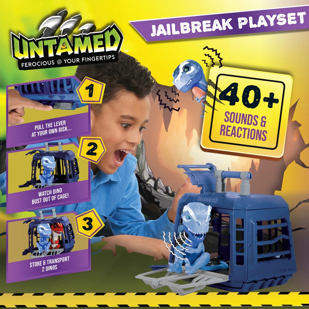 Untamed Jailbreak Playset With Interactive T-Rex