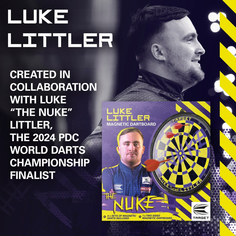 Luke Littler Dart Board Magnetic Darts Set