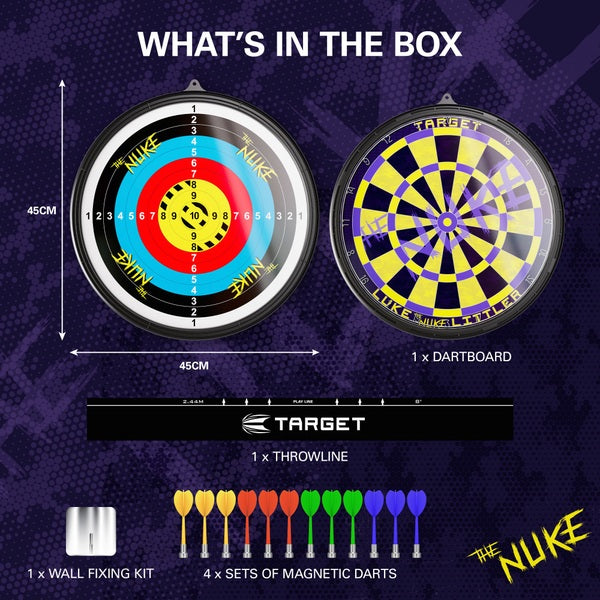 Luke Littler Dart Board Magnetic Darts Set