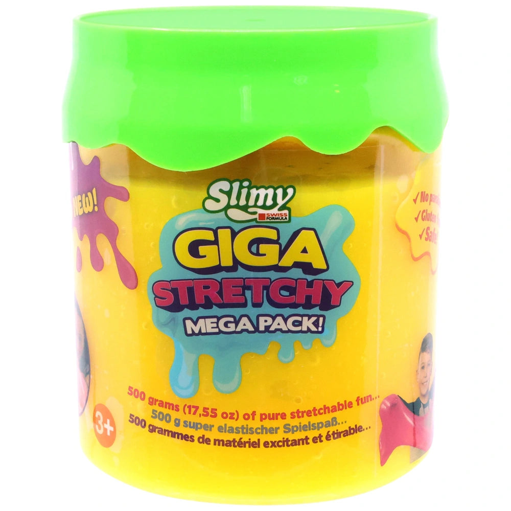 Slimy Mega Stretch y 500 g en Bleu - Pâte de Jeu Originale Mega Slime pour Enfants - Slime extrêmement Extensible dans Une boîte Cadeau - Pâte de Jeu Slimy Mega Stretch y 500 g en Bleu - Pâte de Jeu Originale Mega Slime pour Enfants - Slime extrêmement Extensible dans Une boîte Cadeau - Pâte de Jeu