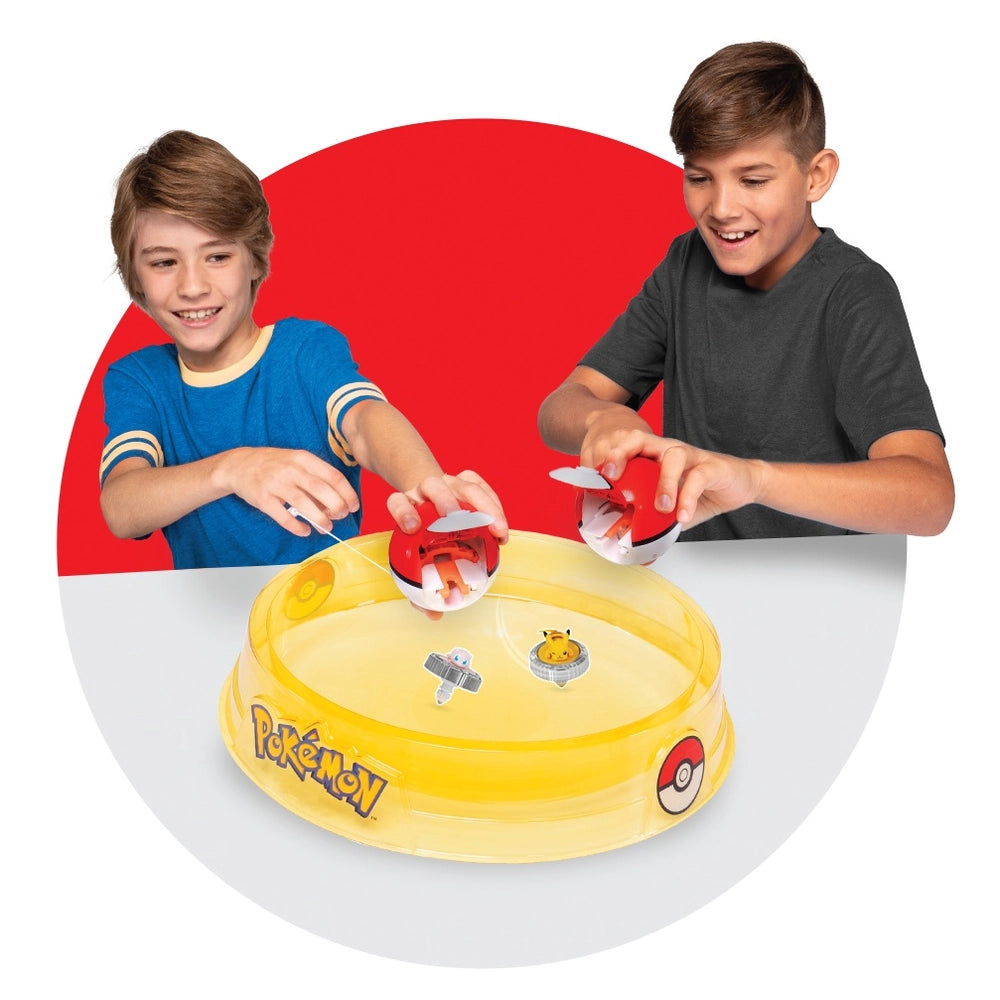 Pokémon Battle Spinner Arena Set - Two Battle Spinners With Two Poké Ball Spinner Launchers And Battle Arena