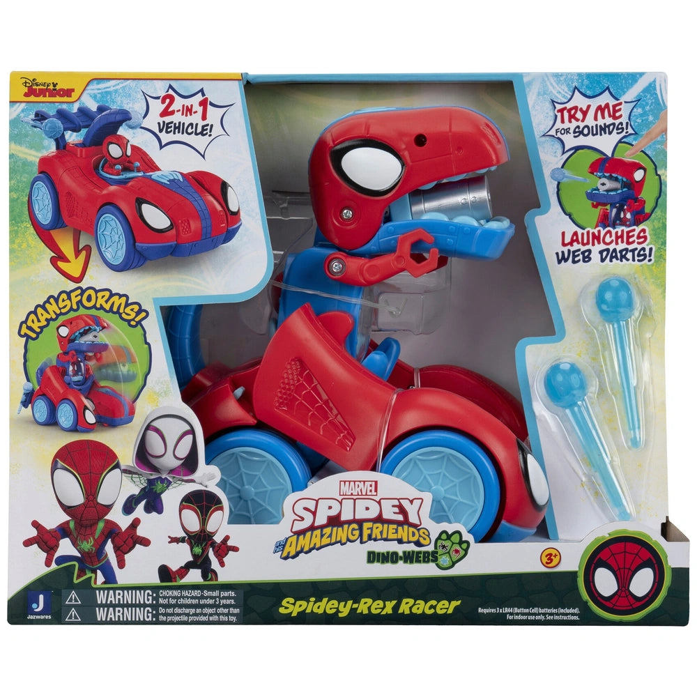 Marvel Spidey And His Amazing Friends Spidey-Rex Racer Vehicle