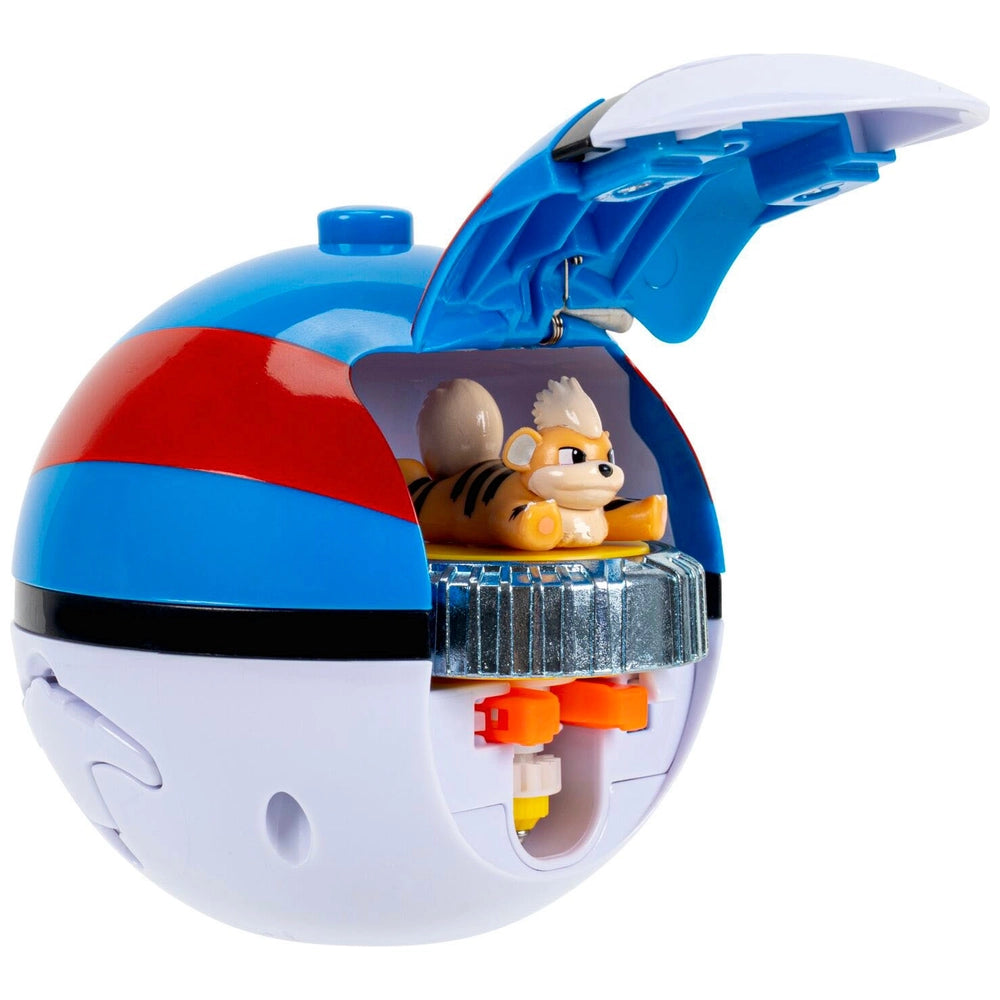Pokémon Growlithe Battle Spinner Pack - Battle Spinner With Great Ball Spinner Launcher