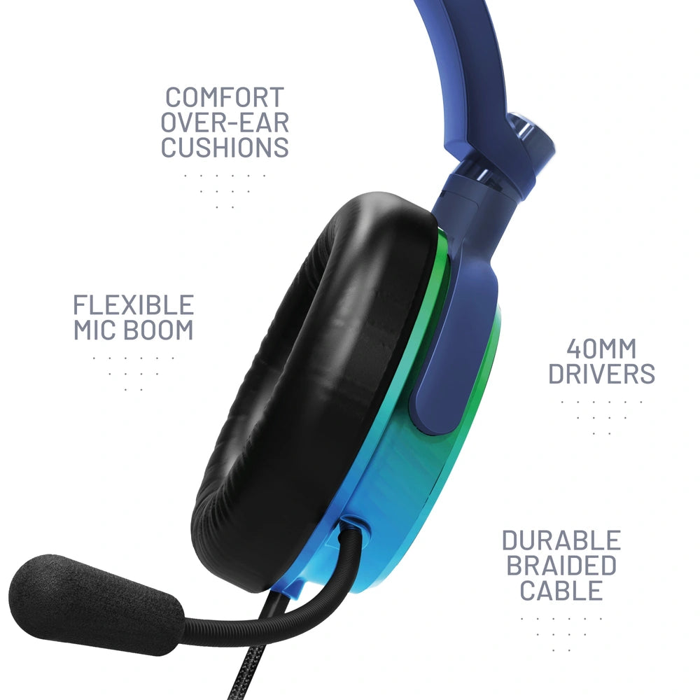 Stealth C6-100 Multi-Format Gaming Headset - Green & Blue