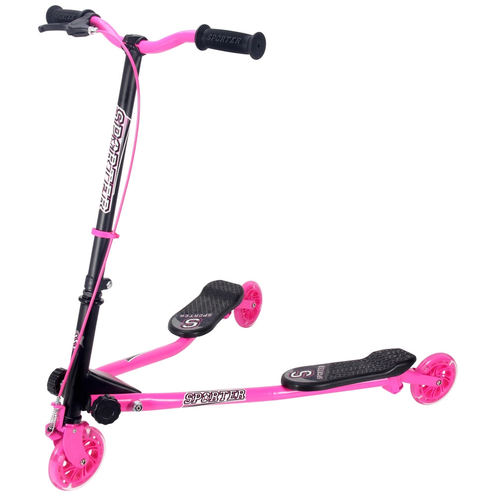 Sporter Swing Scooter With 3 Wheels Pink
