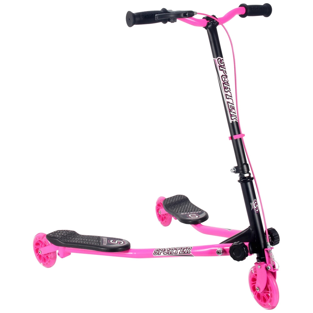 Sporter Swing Scooter With 3 Wheels Pink