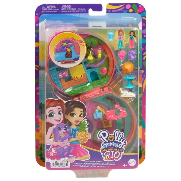 Polly Pocket Adventure Moped Compact Playset