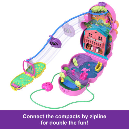 Polly Pocket Large Wearable Momma Monkey And Baby Playset