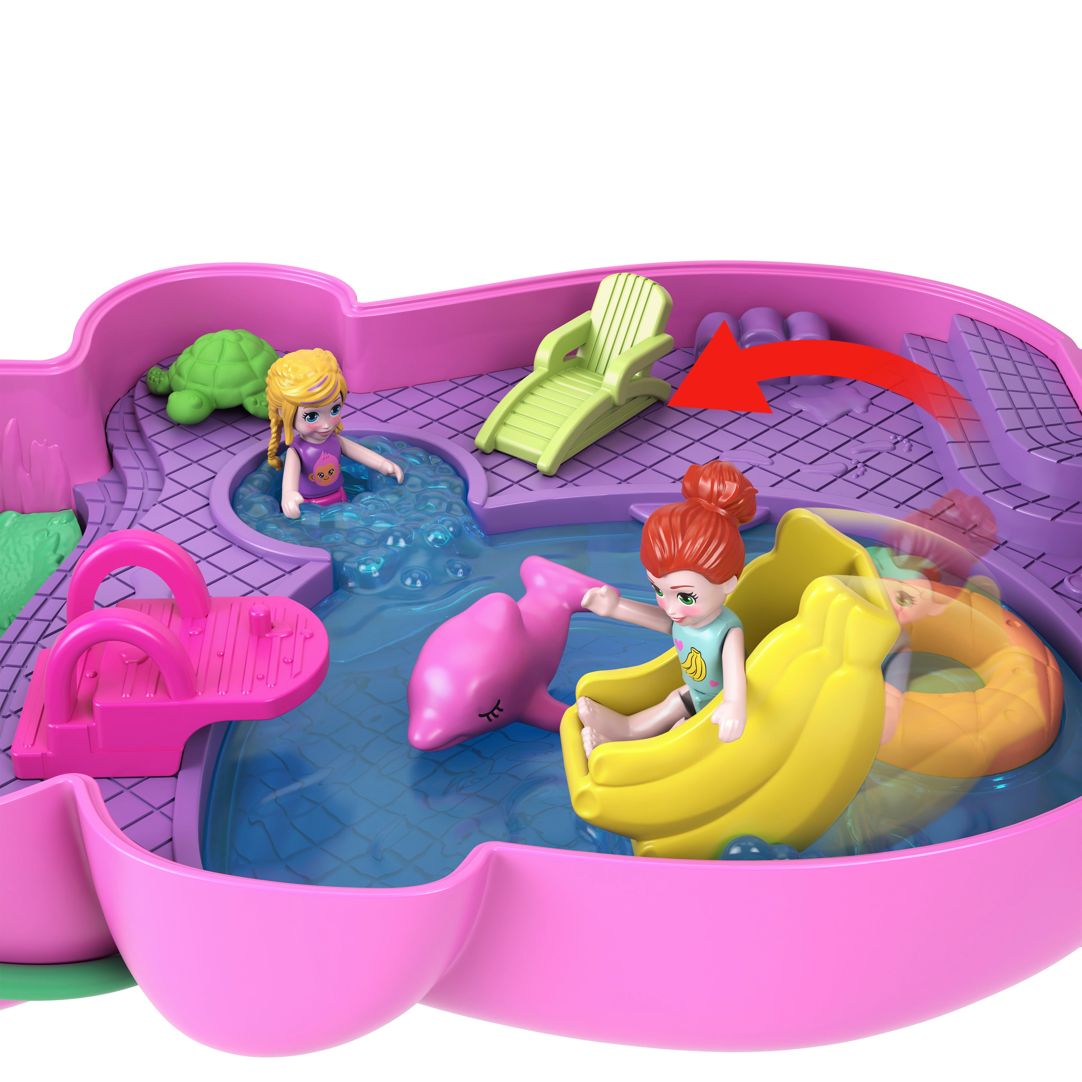 Polly Pocket Large Wearable Momma Monkey And Baby Playset