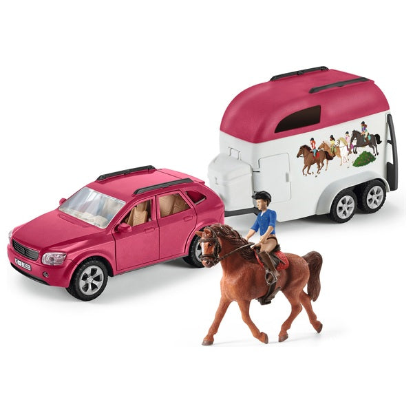 Schleich Horse Club 42535 Horse Adventures With Car And Trailer Playset