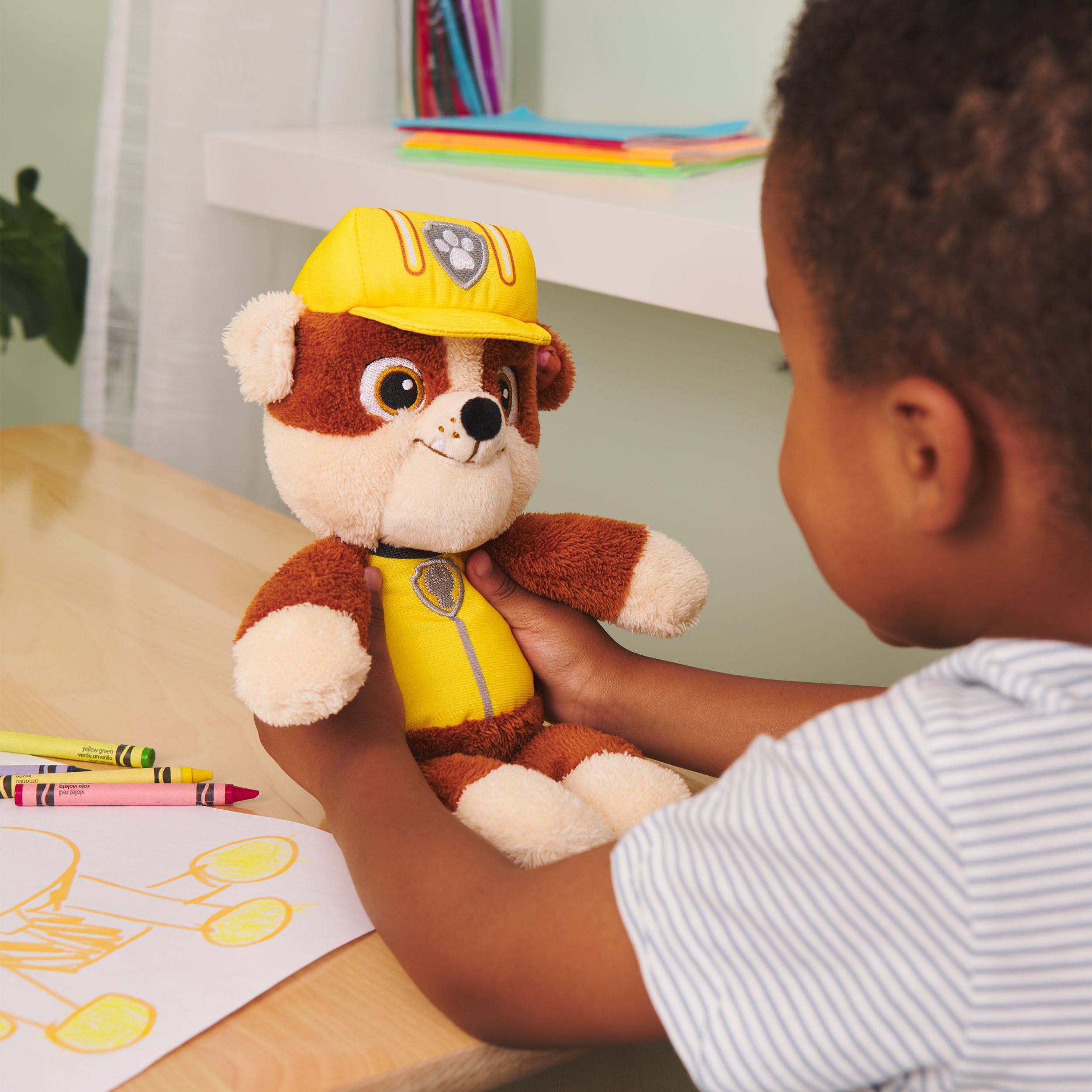 Gund Paw Patrol Official Rubble Take-Along Buddy Plush Toy 33Cm