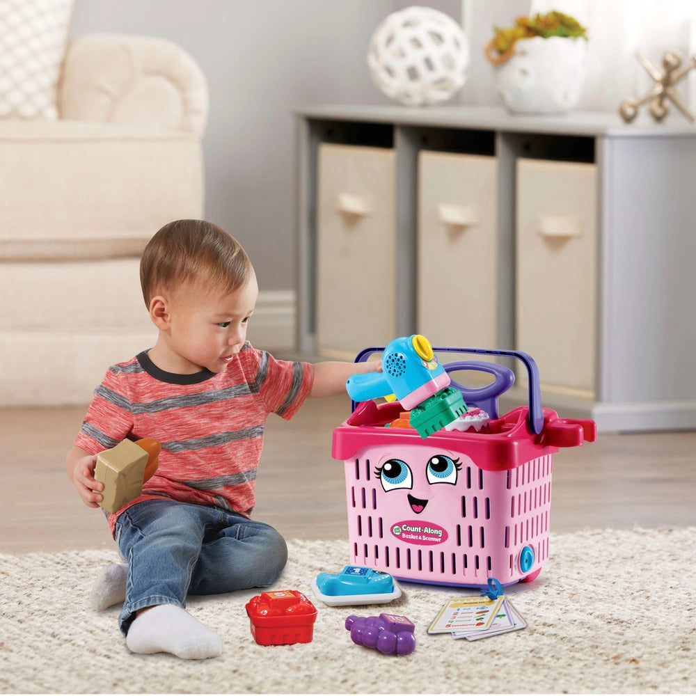 Leapfrog Playset Play Shop Count-Along Basket & Scanner Pink
