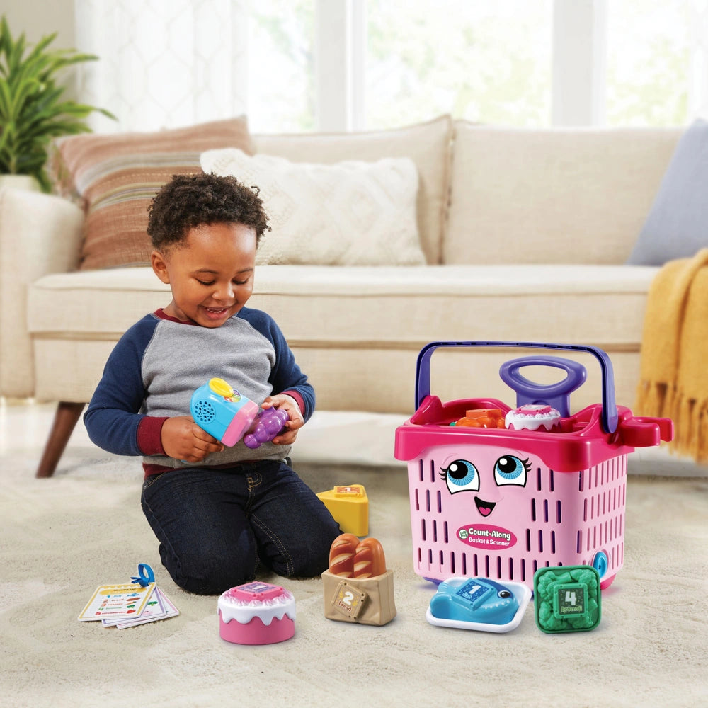 Leapfrog Playset Play Shop Count-Along Basket & Scanner Pink