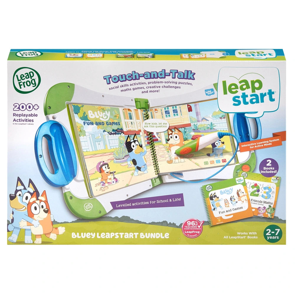 Leapfrog Leapstart Bluey Interactive Learning System Bundle