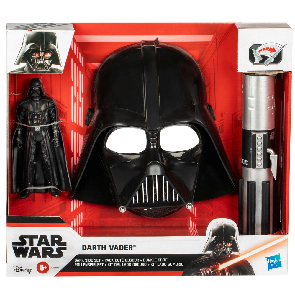 Star Wars Darth Vader Dark Side Set With Action Figure, Lightsaber And Mask