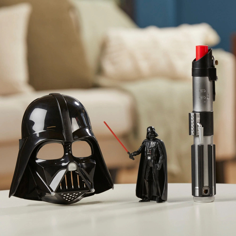 Star Wars Darth Vader Dark Side Set With Action Figure, Lightsaber And Mask