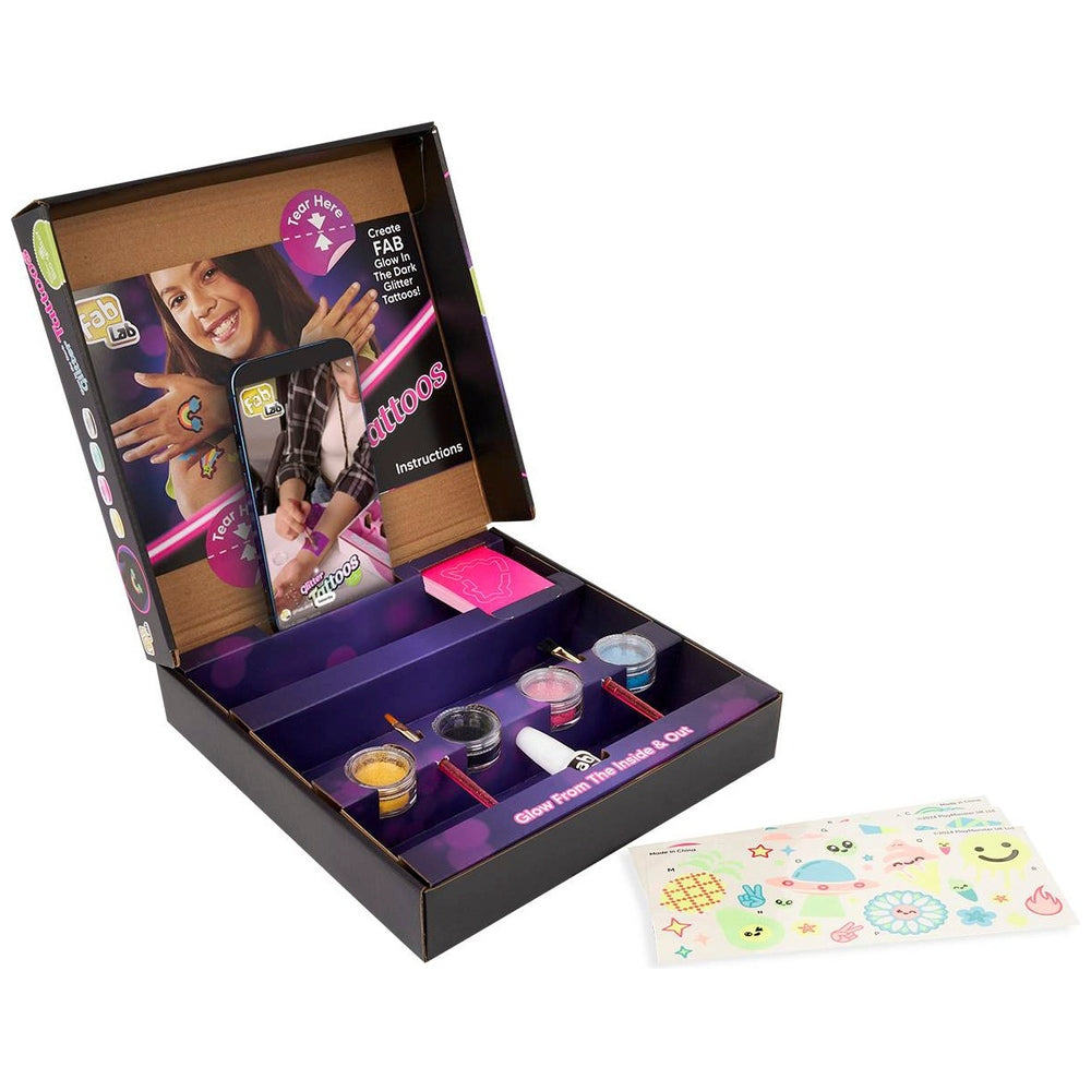 Fablab Glow In The Dark Glitter Tattoos