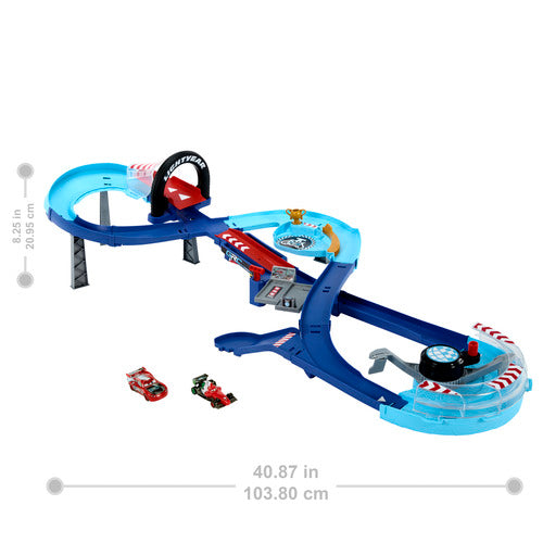 Disney Pixar Cars Global Racers Cup Jumping Raceway Playset