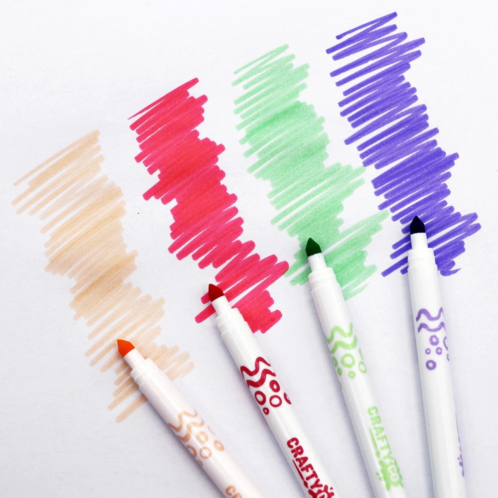 Crafty Co. Fine Line Pastel Washable Markers 20 Pack