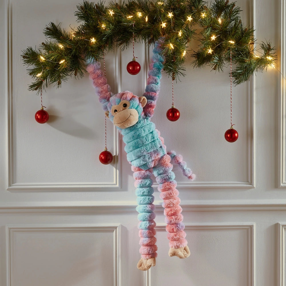 Gibby The Tiedye Cheeky Hanging Monkey Soft Toy 70Cm