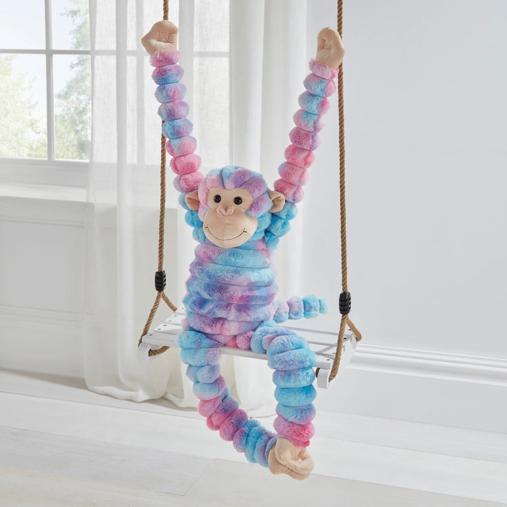Gibby The Tiedye Cheeky Hanging Monkey Soft Toy 70Cm