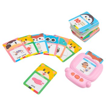 Talking Flash Cards Early Educational Toy In Pink
