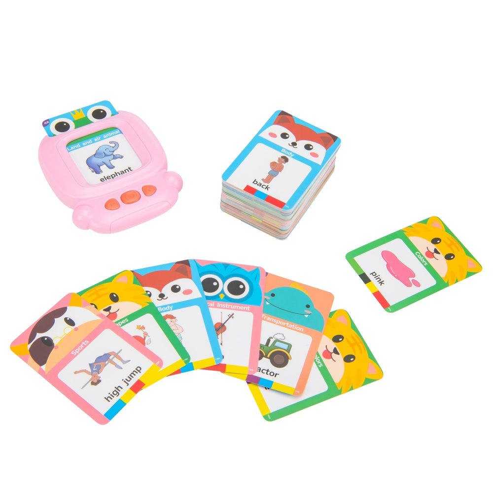 Talking Flash Cards Early Educational Toy In Pink