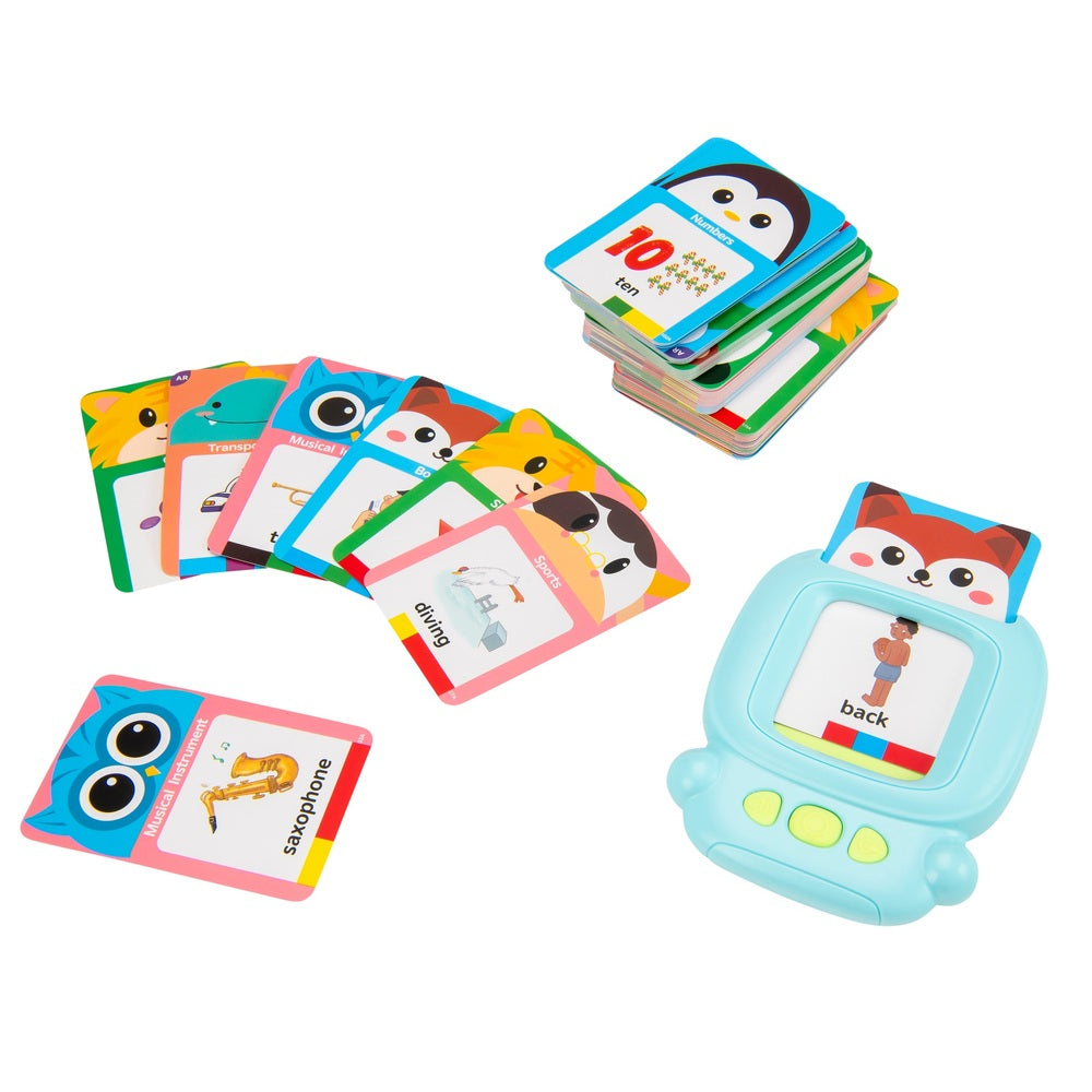 Talking Flash Cards Early Educational Toy In Blue