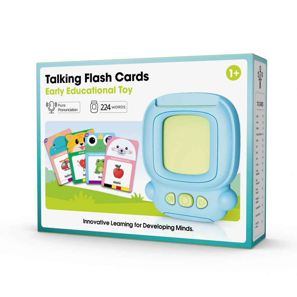 Talking Flash Cards Early Educational Toy In Blue