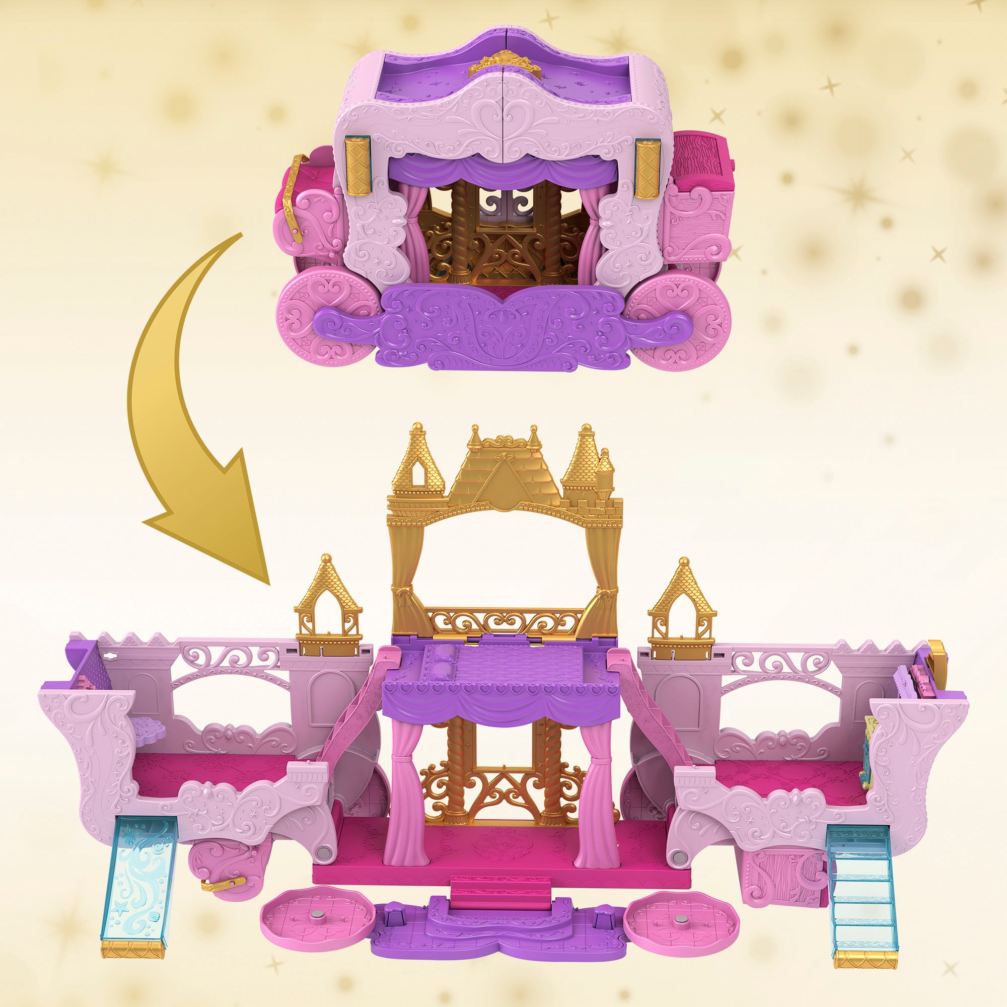 Disney Princess Carriage To Castle Playset