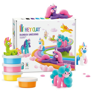 Hey Clay Rainbow Unicorns Set