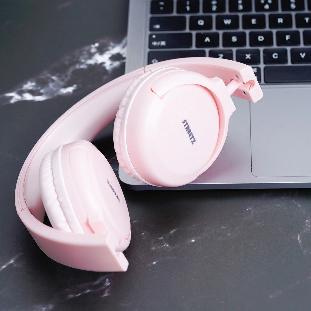 Streetz Hl-Bt402 Bluetooth On Ear Headphones Pink