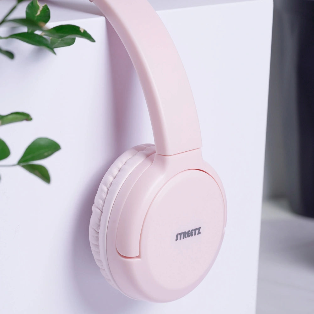 Streetz Hl-Bt402 Bluetooth On Ear Headphones Pink