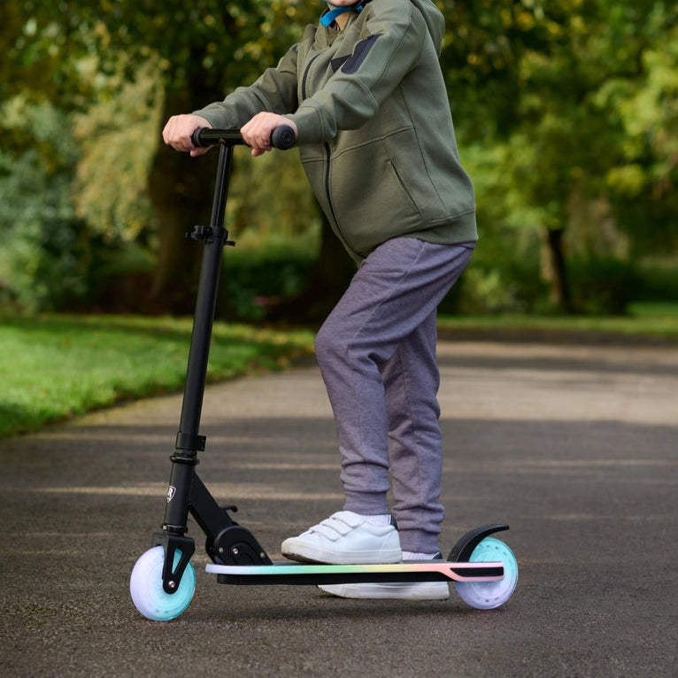 Moonlight Folding Kick Scooter Rainbow Lights