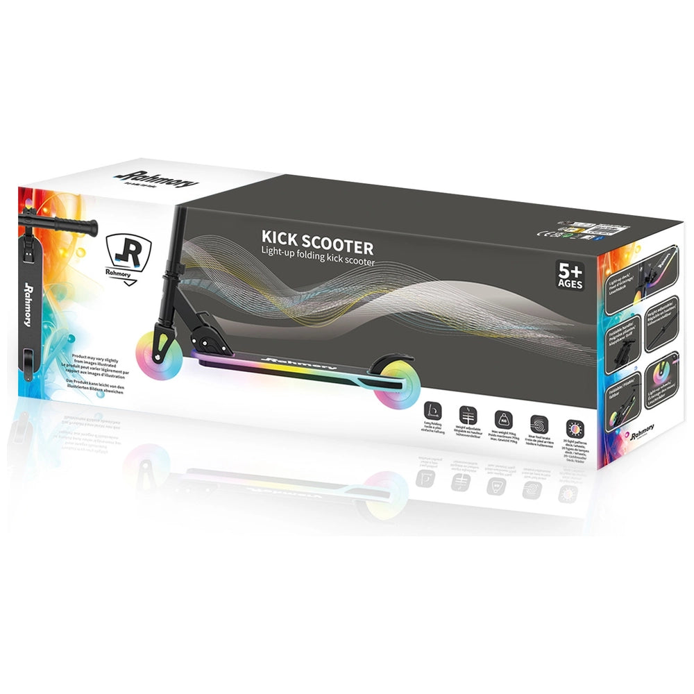 Moonlight Folding Kick Scooter Rainbow Lights