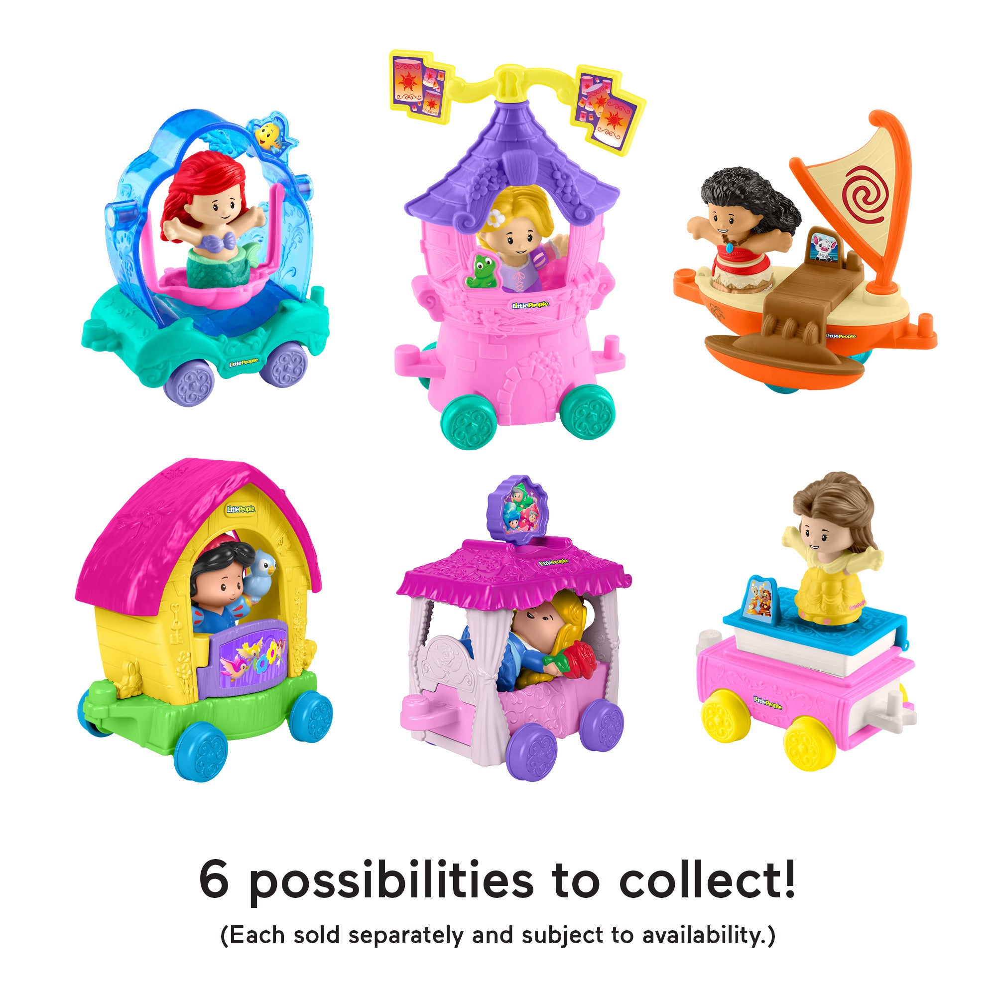  Fisher-Price Little People Disney Princess Float Set Assortment