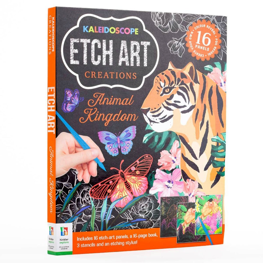 Kaleidoscope Scratch Art Book Animal Kingdom
