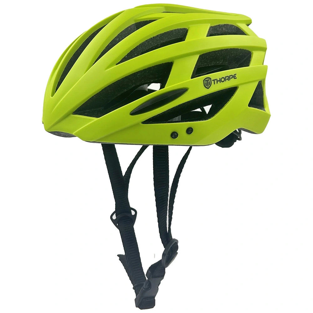 Thorpe Bike Helmet With Rear Led Light Green Size 55 - 58Cm