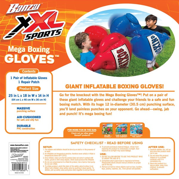 Banzai Mega Inflatable Boxing Gloves Assortment