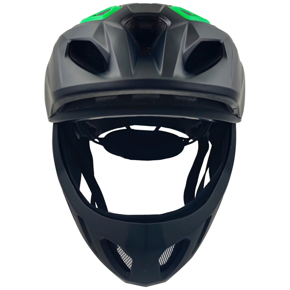 Thorpe Full-Face Mountain Bike Helmet Green Size 52 - 56Cm