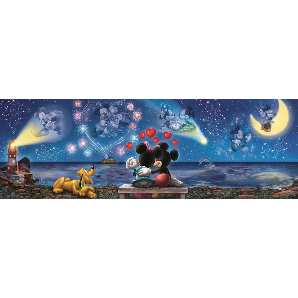 Clementoni Disney Mickey And Minnie 1000 Piece Panorama Jigsaw Puzzle 2 Pack