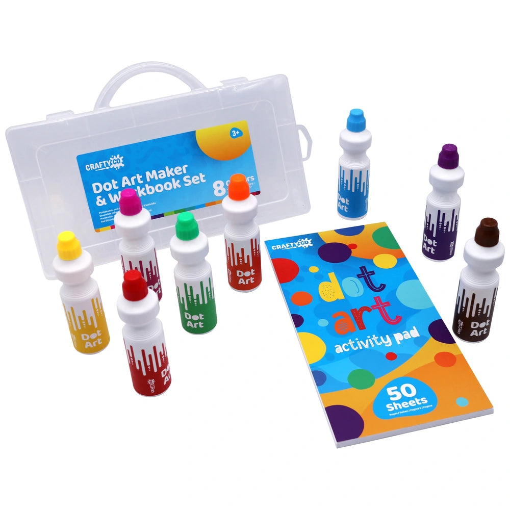 Crafty Co. Dot Art Marker Colouring Activity Workbook Set