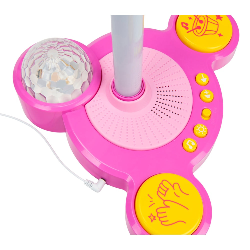 Microphone And Stand Set With Lights And Sounds Pink