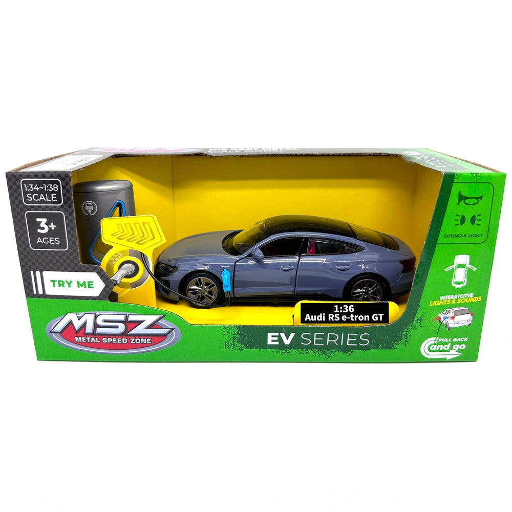 1:36 Audi Rs E-Tron Gt Ev Series Pull Back Diecast Car