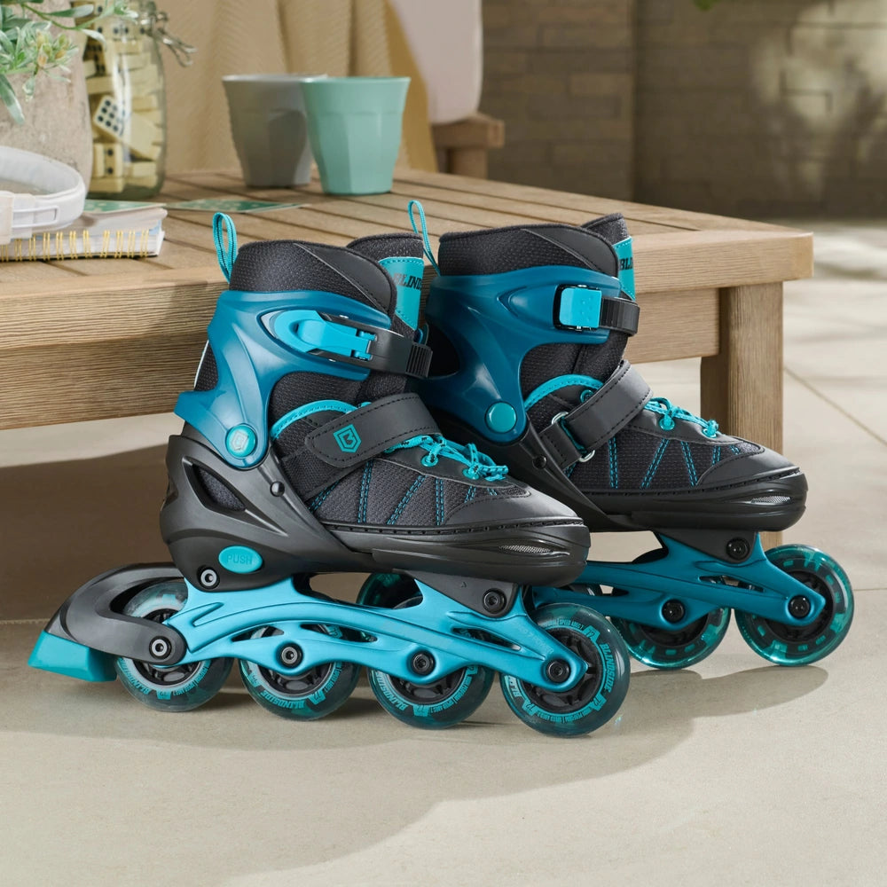 Blindside Inline Skates With Led Wheels Uk Size 2 - 4
