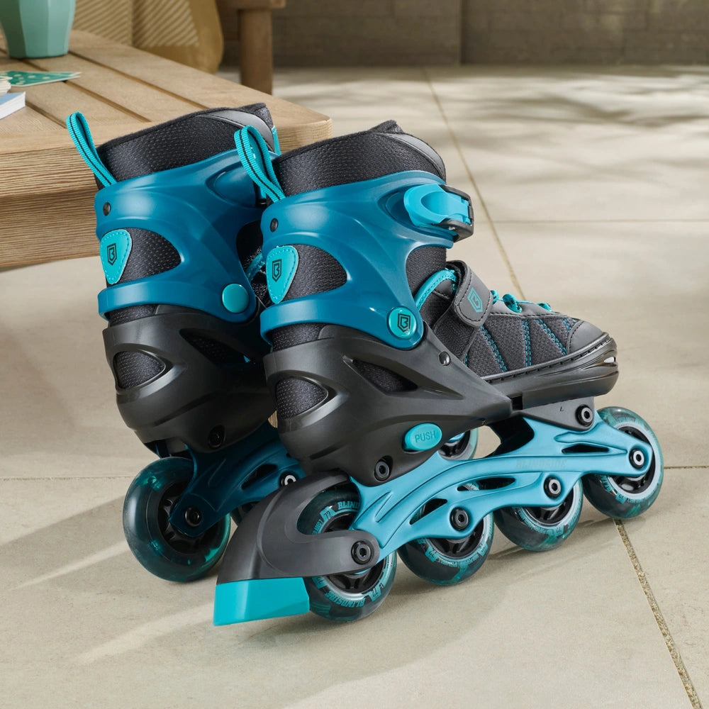 Blindside Inline Skates With Led Wheels Uk Size 2 - 4