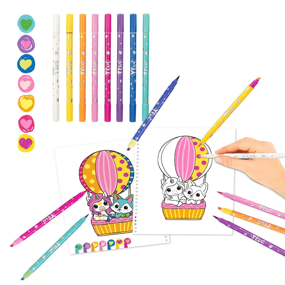 Ylvi Create Your Unicorn Colouring Book