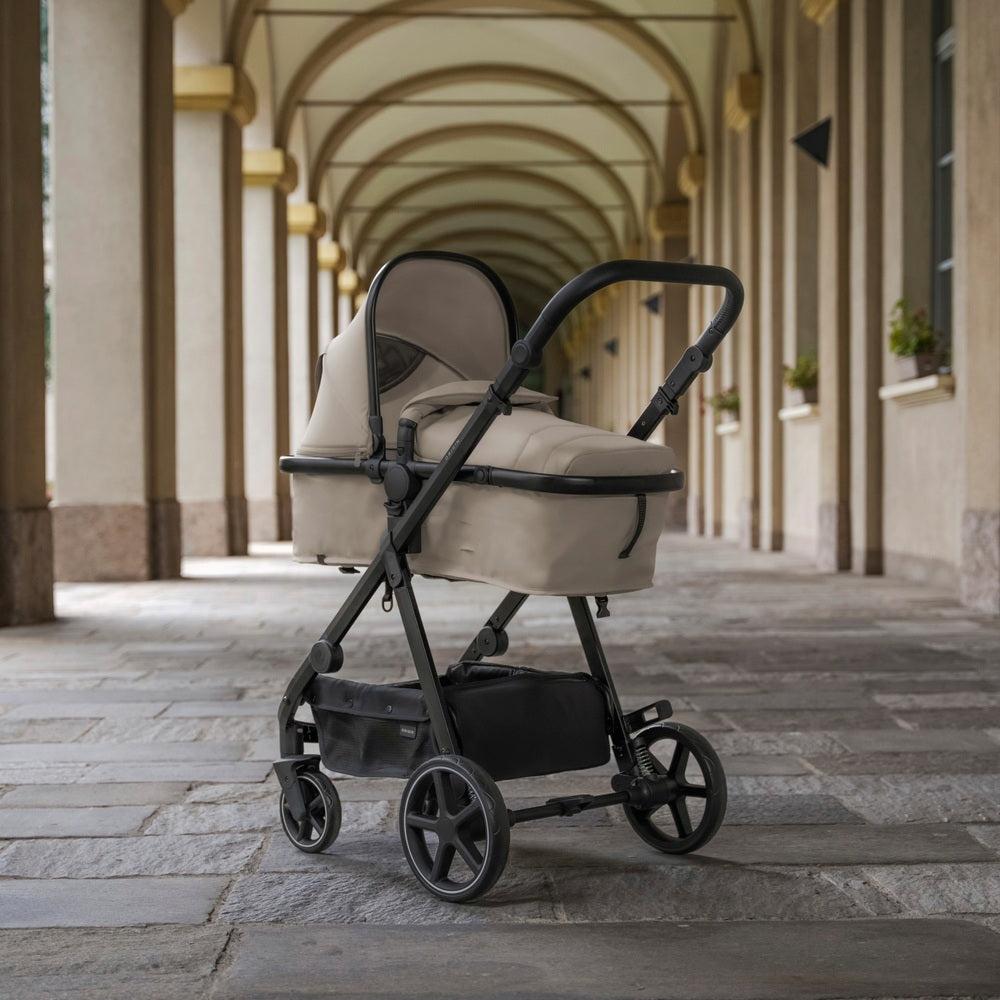 Origin Xti By Babylo 2-In-1 Travel System Bundle With Enfasafe R129 Car Seat Oatmeal