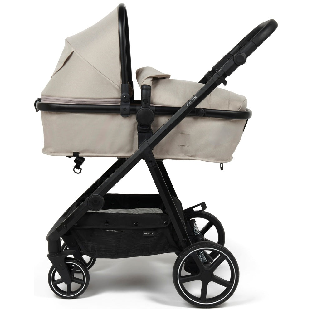 Origin Xti By Babylo 2-In-1 Travel System Bundle With Enfasafe R129 Car Seat Oatmeal